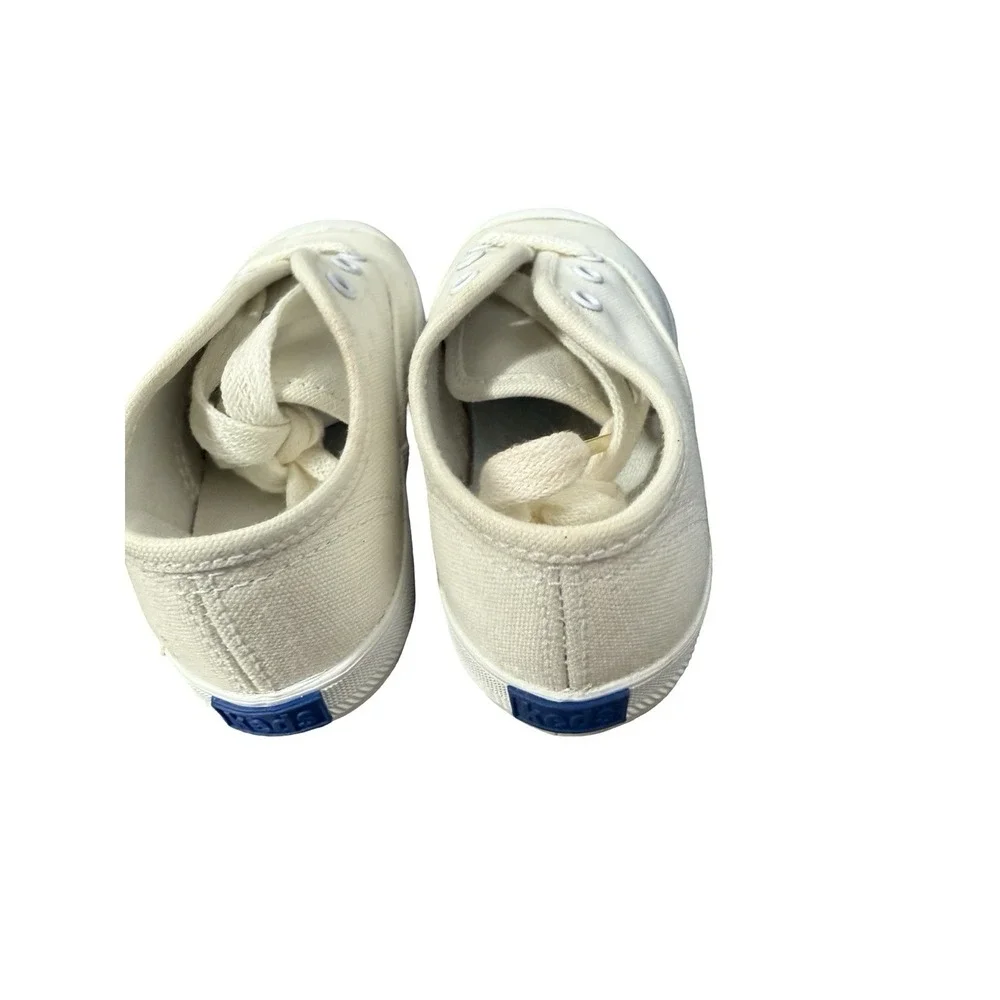 Vintage Keds size 8 1/2 white canvas shoes kids preschool‎